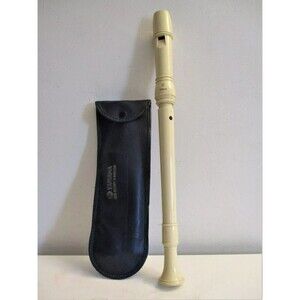 Vintage 1970's Yamaha Alto Recorder Baroque with Case made in Japan Clean!